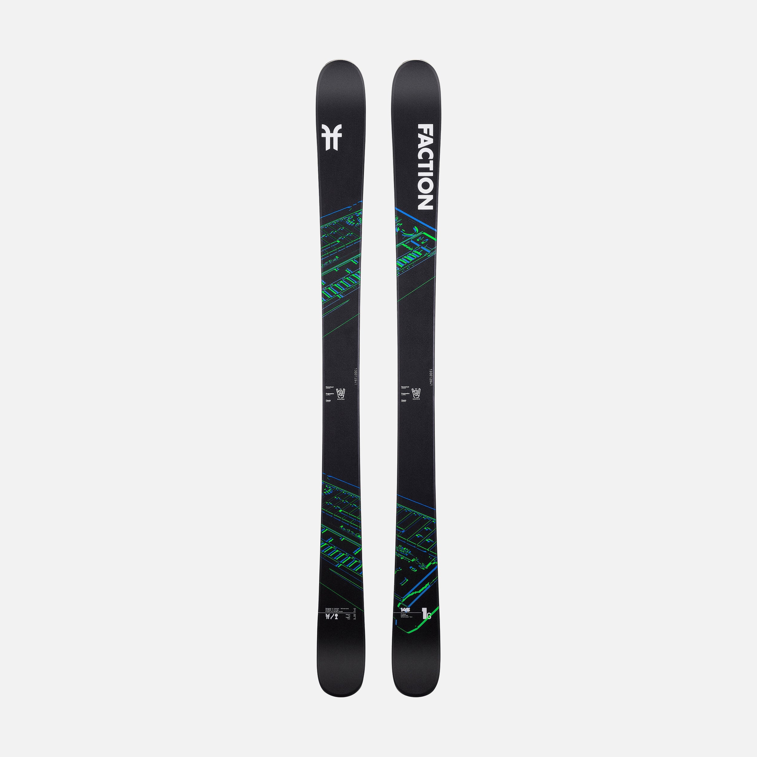 Faction Prodigy 1 Grom  2024 Kids Twin-Tip Ski – Faction Skis UK