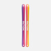 Yellow and purple powder freeride Faction Studio 3 ski base 2026